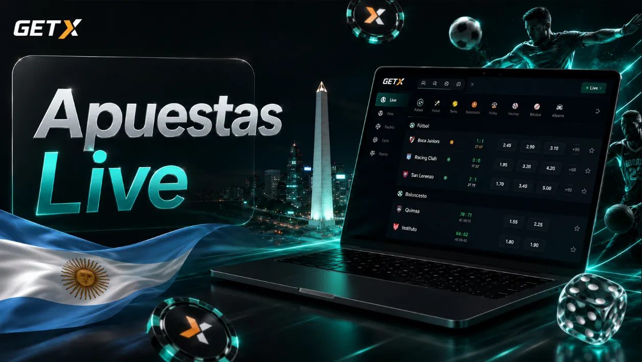 Línea y live en GetX Bet