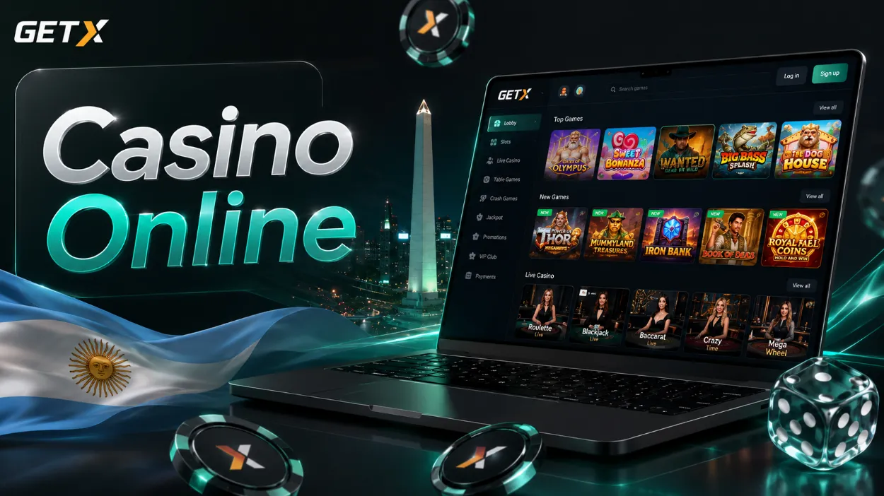 GetX Casino Argentina con Cuenta en ARS y Retiro Verificado Online