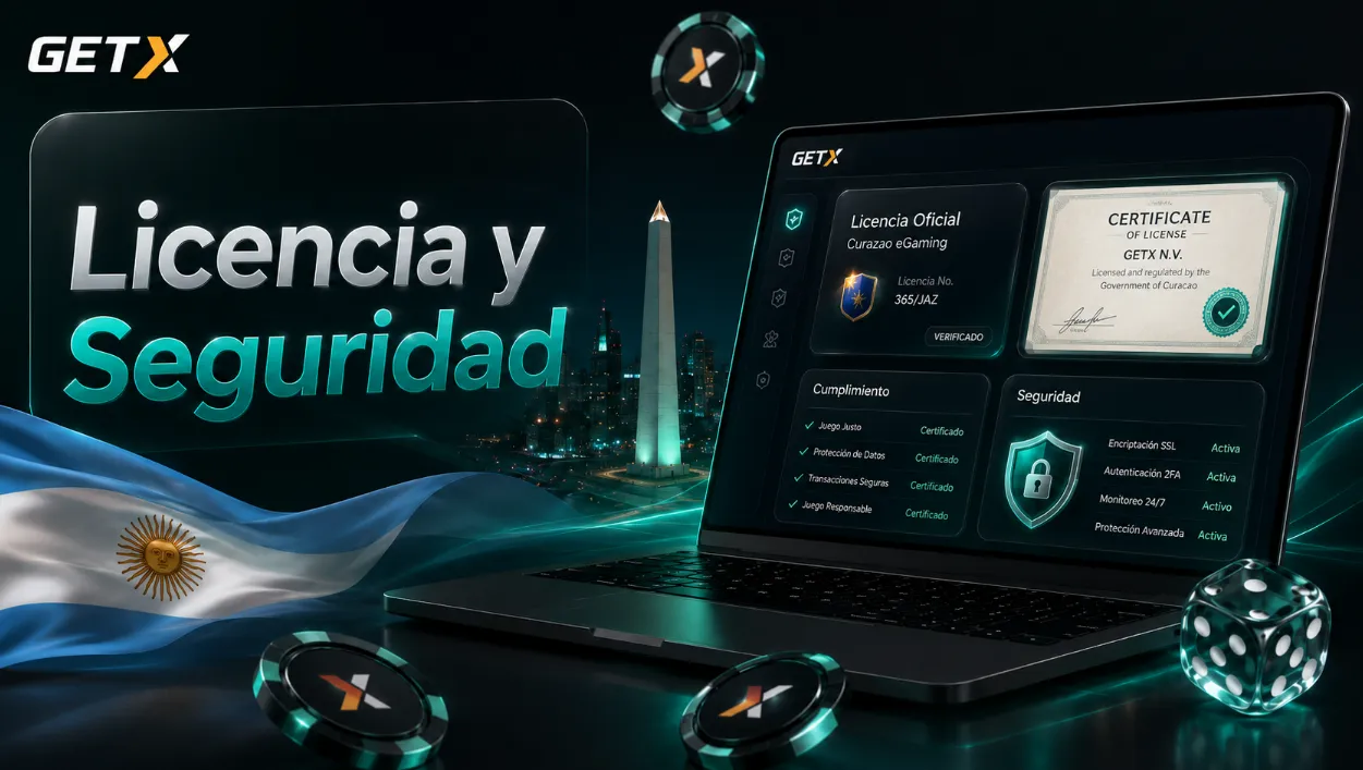 Licencia y seguridad de GetX Casino